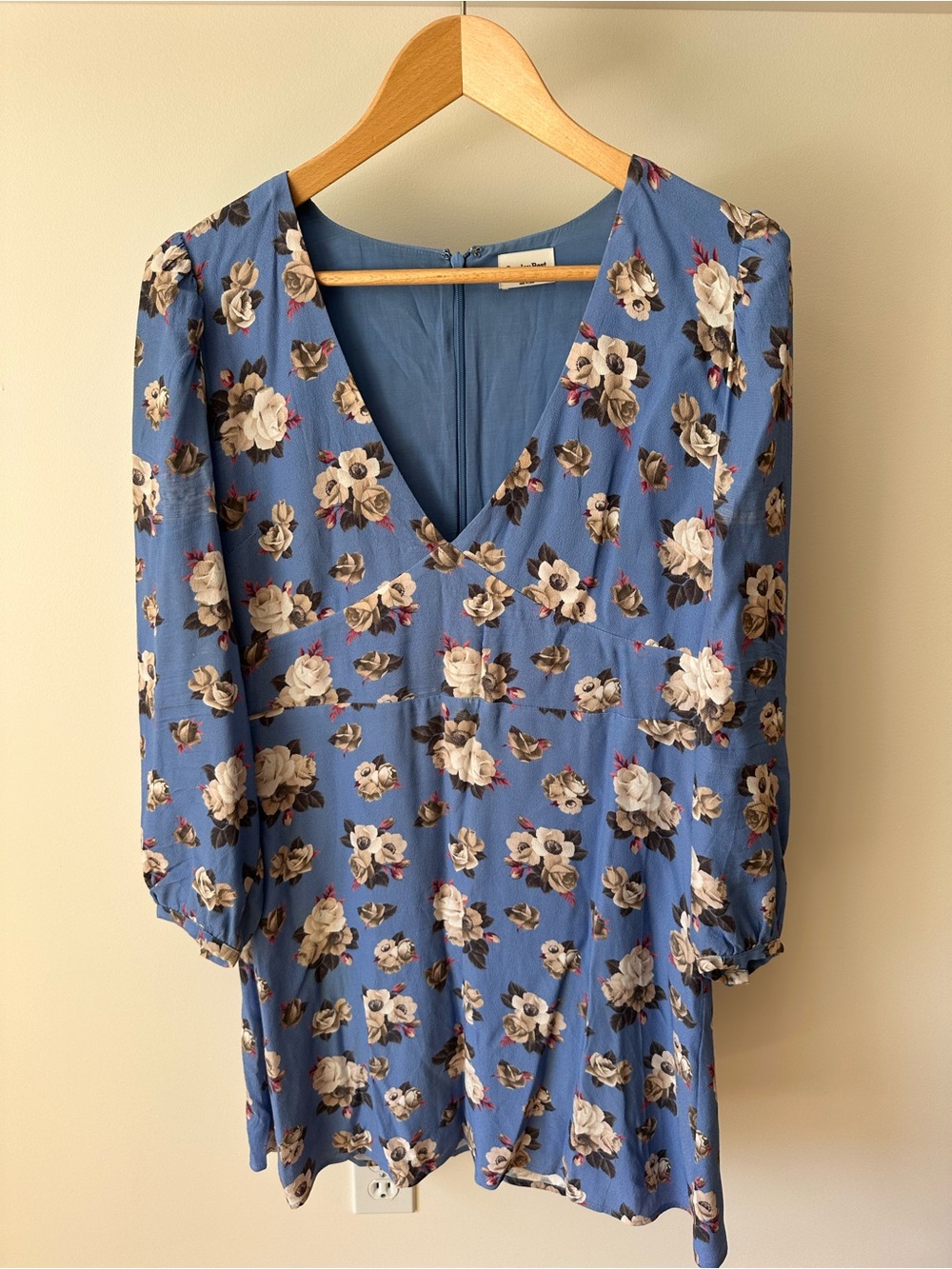 Sunday Best Blue Floral Long Sleeve Dress